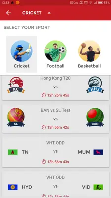 Dream11 android App screenshot 2